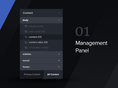 CMS Panel cms panel ui ux