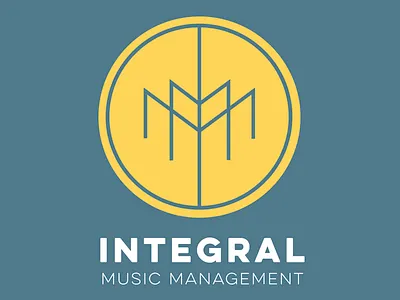 Intergral identity logo mark music logo round simple