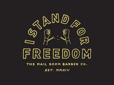 I Stand For Freedom branding hand drawn hand lettering lettering type typography