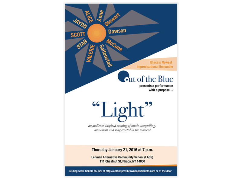 Out of the Blue (Show Poster) poster