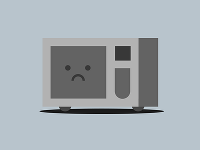 Sad 404 Microwave 404 appliances cartoon ecommerce error icon web