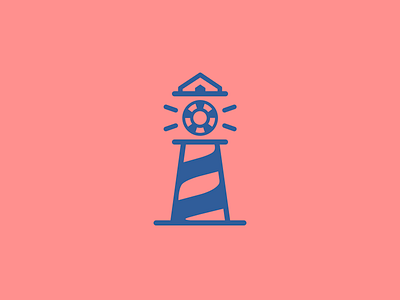 Light House + Casino blue casino chip clever logo clever logos identity light house logo logo design logo icon pink smart logo