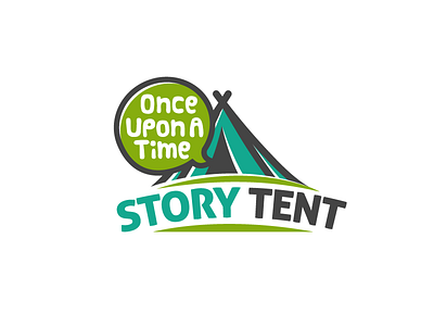 Story Tent brand branding camp camping child children identity kids logo story tent