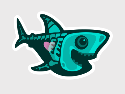 Xray Sammy bones fish shark xray