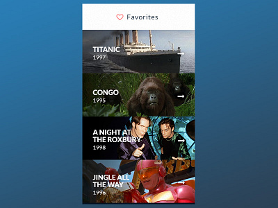 Favorites app dailyui design favorites graphic design list mobile ui user interface