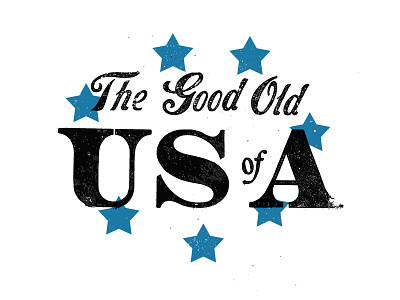 Good Old US of A letterpress