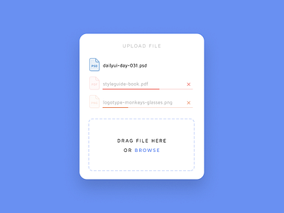 Daily UI challenge #031 — File Upload app card challenge daily dailyui download file ui upload