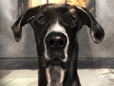 Great Dane Portrait great dane painting great dane portrait scott ferguson