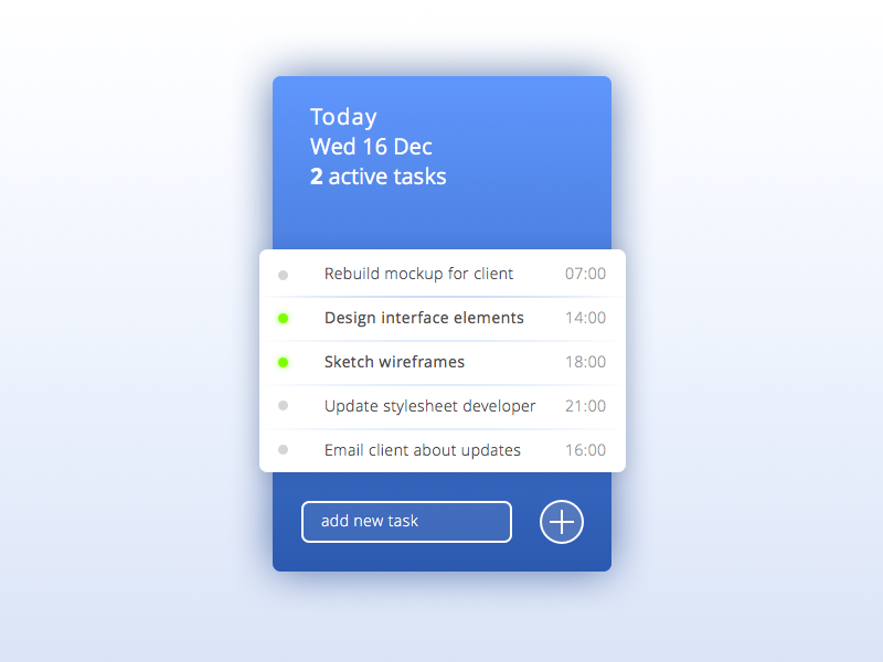 ToDo list dailyui glow minimal sketch task todo