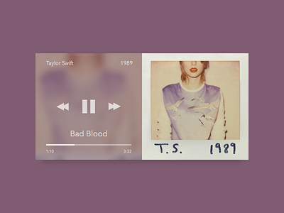 Dailyui009 - Music Player 1989 dailyui dailyui009 music player swift taylor