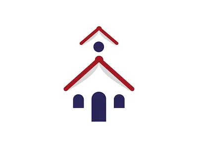 School House academy book books design house identity illustration logo negative space pages school