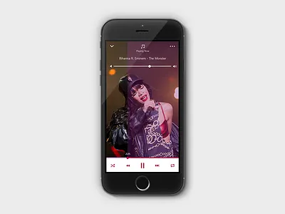 Daily UI #009 - Music Player dailyui day009 music player rihanna