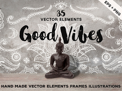 Hand Sketched Vector Elements aztec bird blog design element boho elephant frame handdrawn indian vector illustration wreath