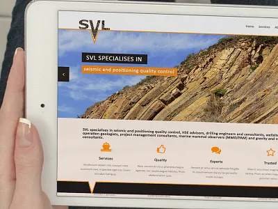 Svl slider 2 design devices flat iconic logo logo design mobile mock seismic slider web design