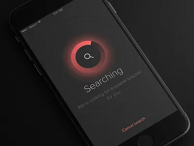 24 in touch app black interface ios iphone search ui
