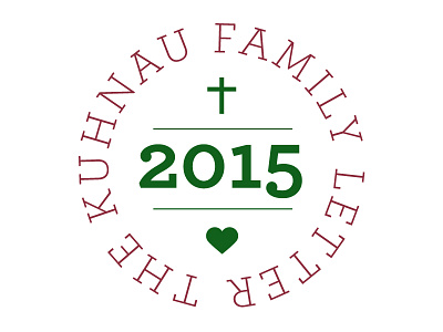 Kuhnau Stamp badge christmas family letter stamp