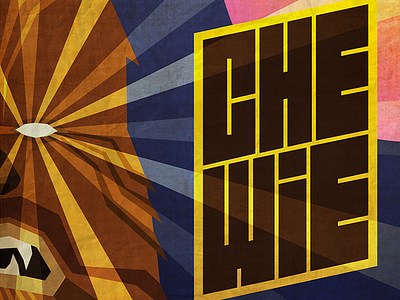 Psychedelic Chewie chewbacca chewie psychedelic star wars
