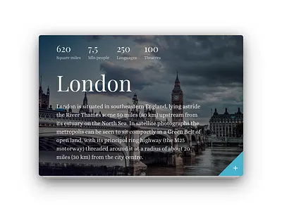 Info Card 045 45 about card dailyui info london