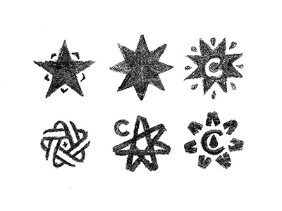 Stars beer brewery design drawing graphite mark star ventura wip