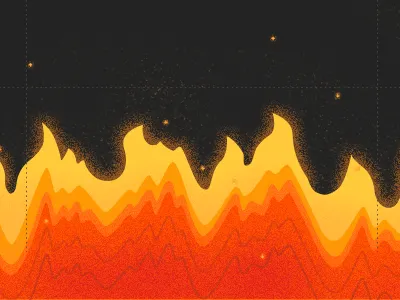 Fire graph fire graph illustration