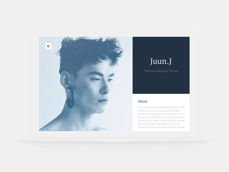 Daily UI Day 6 User Profile 006 animation clean dailyui minimal principle profile user