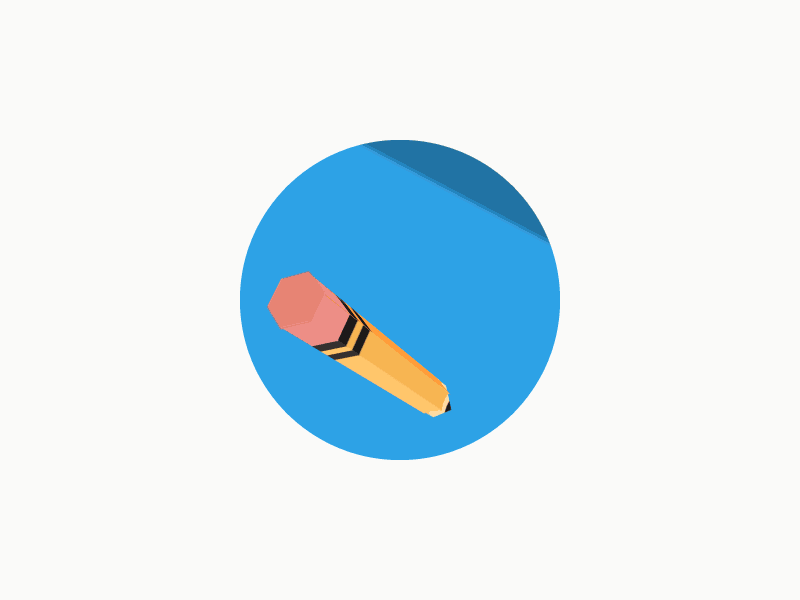 "Design" stage web-icon 2.5d 3d after effects animated icon animation design loop pencil process ruler