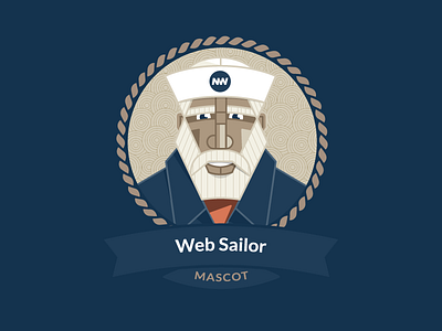 Sailor nautical outlines sailor vector