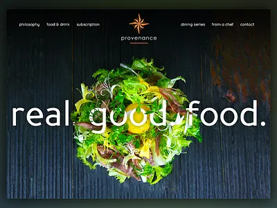 Provenance Raleigh | Real. Good. Food. food photography raleigh restaurant ui ux web design website
