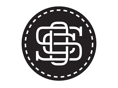 Monogram logo badge lettering logo monogram type