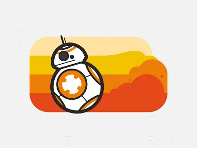 BB-8 character illustration star wars