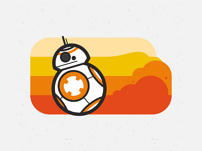 BB-8 character illustration star wars