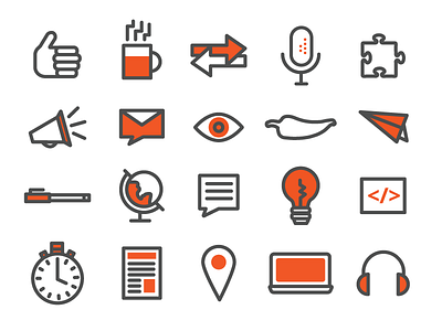 Marketing Icons icons illustration vector