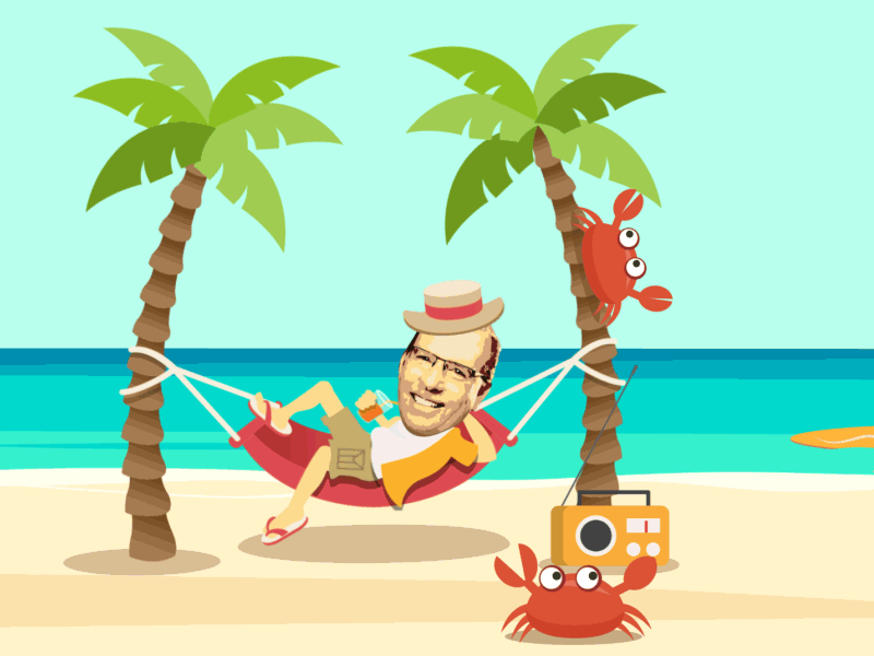 Crabs! animation beach crab gif hammock illustration radio surf