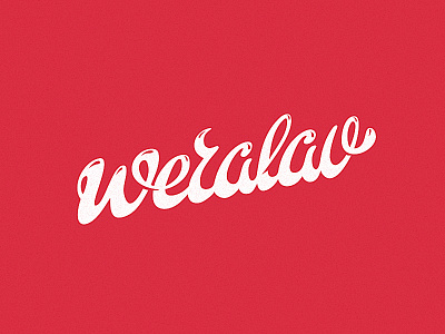 Weralav cute fontlab hand lettering pink weralav wood