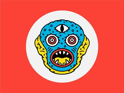Kaiju Ruth character creature eyes face illustration kaiju monster weird