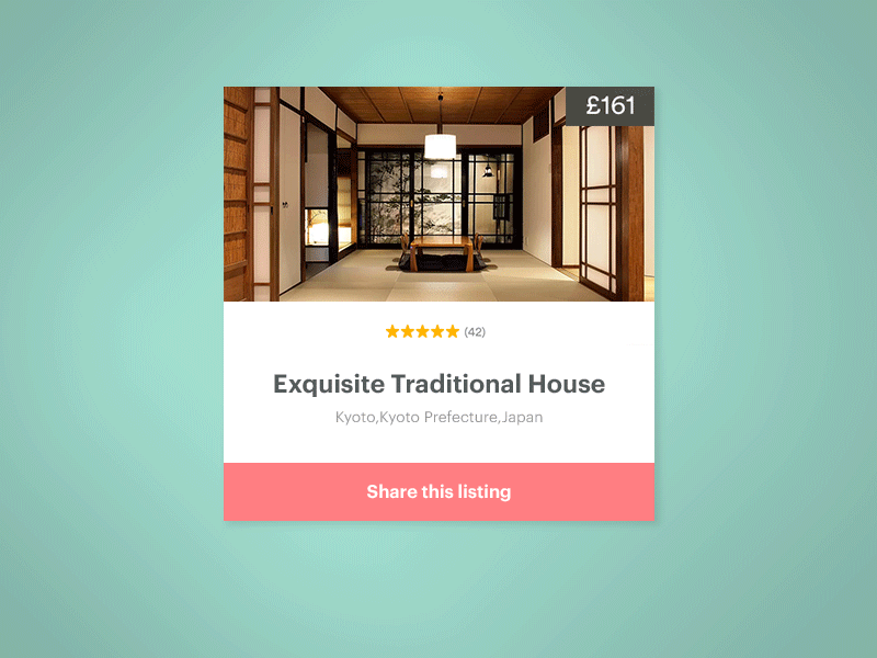 Daily UI #010 010 air bnb animation daily ui design dribbble pro flat design gif illustration music player ui