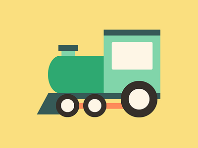 Train of Thought icon illustration lumosity train