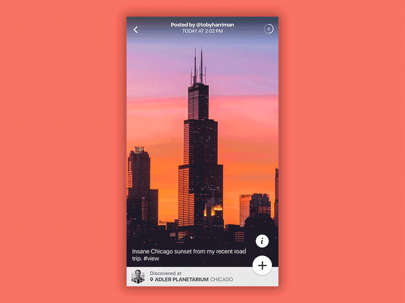 Facet Player / Swipe for Info II ios design swipe ui design video player