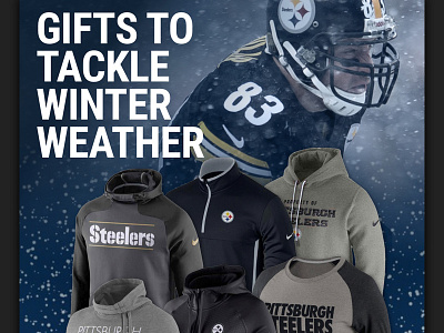 Steelers Winter Weather ecommerce email nfl steelers