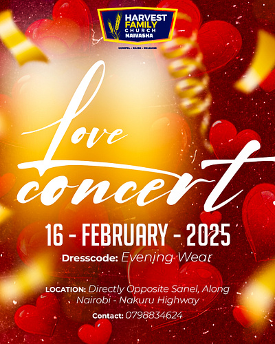 Love Concert graphic design