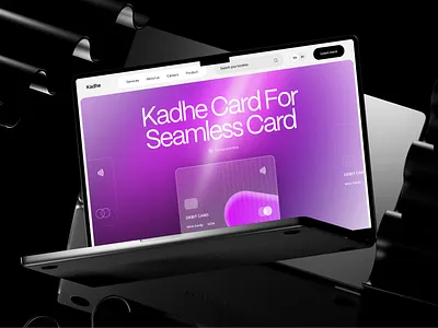 Kadhe - Payment Gateaway Website bank branding card design finance glow gradient homepage landing page minimalist payment gateaway ui uidesign user experience userinterface ux website