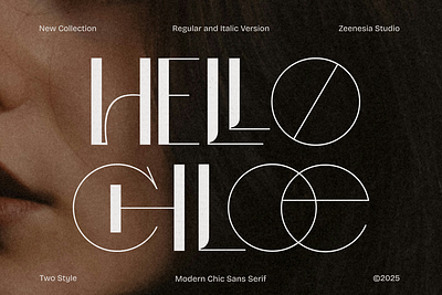 Hello Chloe clothing packaging sansserif web font