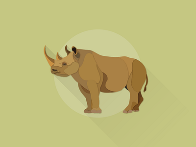 Black Rhinoceros illustrator works