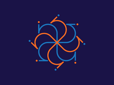 in Logo Design circle in logo design orange sky blue