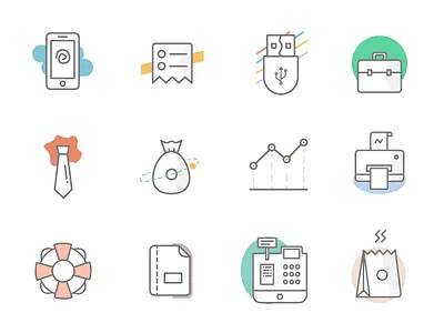 Icons: Zomato base apps cashier general. management hardware help icons menu order payments printer receipt report