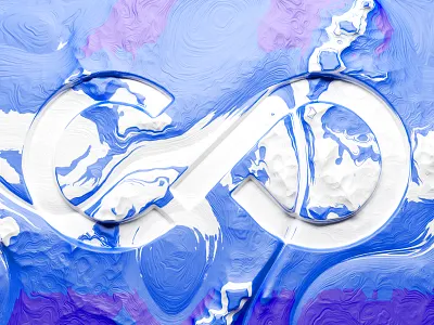 A mess colour liquid logo paint