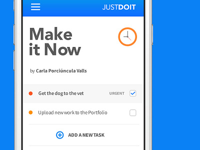 Task App Proposal app design proposal task ui ux