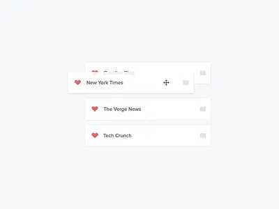 16/30 - Favourites daily drag drop favourite heart reorder ui