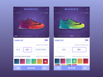 Nike Store air max flat ios mobile nike nike air max sport store ui