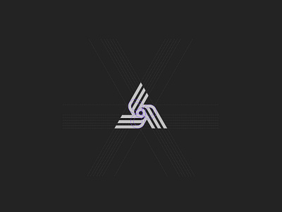 ▲ brand conduit gate geometry grid identity logo mark symbol triangle vr